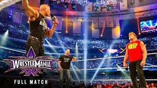 FULL SEGMENT — The Rock quotStone Coldquot Steve Austin and Hulk Hogan kick off WrestleMania 30 [upl. by Ailongam]