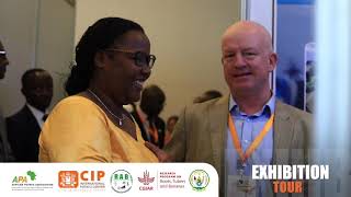 Hon Dr Gerardine Mukeshimana takes an exhibition tour at the APA 2019 [upl. by Marou]