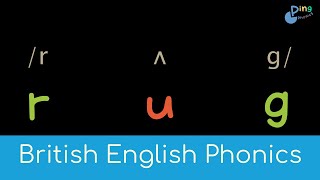 Revision 4 U R H chant British English phonics blending  students follow along [upl. by Coucher819]