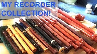 Tour MY RECORDER COLLECTION [upl. by Neirda296]