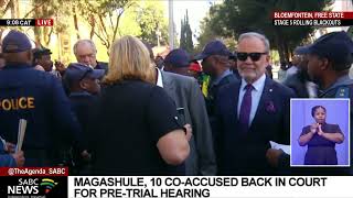 Ace Magashule Update 10 coaccused back in court for pretrial hearing [upl. by Zielsdorf]