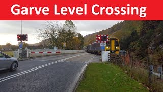 Garve Level Crossing  Kyle of Lochalsh Line  Garve Highland [upl. by Ailin]