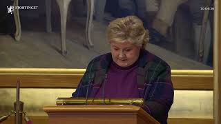 04012024 Sak 1 1 Erna Solberg [upl. by Abbub]