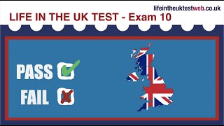 🇬🇧 Life in the UK Test 2024  EXAM 10 UPDATED  British Citizenship practice tests 🇬🇧 [upl. by Otinauj]