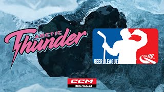 Honey Badgers VS Arctic Thunder  Div 4  6th September  IceHQ Beer League ice hockey [upl. by Nileve186]