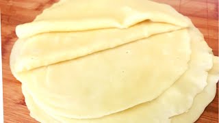 How to Make LUMPIA WRAPPERS  LUMPIANG SARIWA WRAPPER RECIPE  HOMEMADE FRESH LUMPIA WRAPPER [upl. by Granoff]