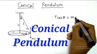 Conical Pendulum  Derivation amp Numericals  Physics  HSC12th Science [upl. by Fry]