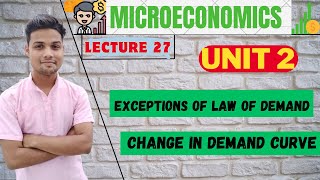 EXCEPTIONS OF LAW OF DEMAND  CHANGE IN DEMAND CURVE  LECTURE 27  CLASS 11  SHUBHAM THAKUR [upl. by Abel]