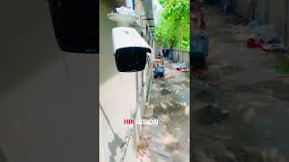 hikvision camera installationviralvideo solarpanelinstallation islam shortvideo foryou 1millio [upl. by Arline]