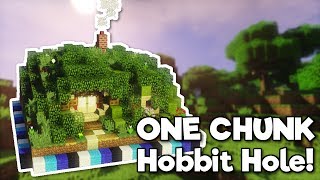 Minecraft Hobbit Hole in ONE CHUNK Tutorial [upl. by Koblas286]