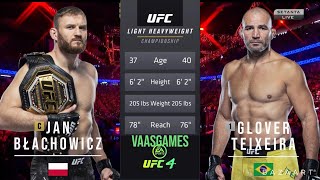 JAN BLACHOWICHZ VS GLOVER TEIXEIRA FULL FIGHT UFC 267 [upl. by Gilbart]