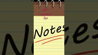 Most important app in our phone 📲notes [upl. by Leno]