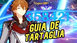 DEMASIADO DAÑO EN ÁREA 🤯 GUÍA TARTAGLIA más larga que su cooldown  Genshin Impact [upl. by Assirehs]