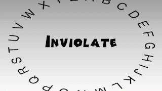 How to Say or Pronounce Inviolate [upl. by Rigdon945]