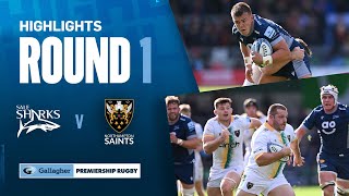 Sale v Northampton  HIGHLIGHTS  A HardFought Victory  Gallagher Premiership 202324 [upl. by Lennad]