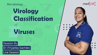 Virology  Classification of Viruses  Microbiology  MedLive by Dr Priyanka Sachdev [upl. by Florio]