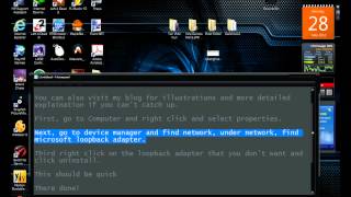 How to uninstall Microsoft Loopack adapter HD [upl. by Eedrahc]