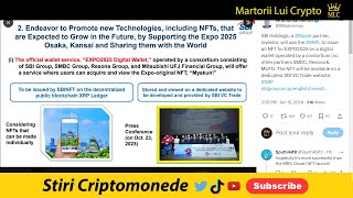 Stiri Crypto SBI Holdings NFT pe XRPL Tokenizare Totala in 2024 ETHGate NeuroWEBai BTC SUI [upl. by Eiramllij]