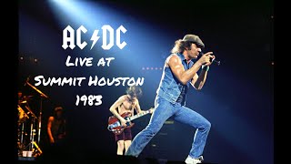 ACDC  Live at Houston Summit October 1983 Remastered [upl. by Hsekin]