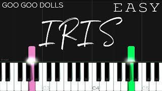 Goo Goo Dolls  Iris  EASY Piano Tutorial [upl. by Aicylla814]