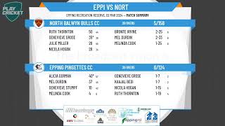 North Metro CA 14 Lorraine Ireland Women Div 1 Summer SF 2  Epping Pingettes v North Balwyn Bulls [upl. by Pryce822]