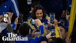 There is no club like Boca Edinson Cavani unveiled to ecstatic Boca Juniors fans [upl. by Anitsud620]