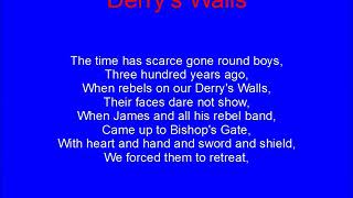 Derry’s Walls With Lyrics  Rangers Song [upl. by Vernen891]