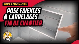 ELC  fin de la pose des faiencescarrelage chantier Chatou [upl. by Caye454]