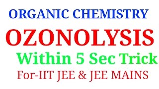 ozonolysis reaction best trick in hindi [upl. by Stefanac]