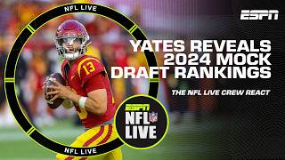 Pay ATTENTION to Caleb Williams amp Drake Maye  Field Yates reveals his QB rankings 🍿  NFL Live [upl. by Frager]