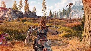 Horizon Zero Dawn Map Size RUNNING From LEFT To RIGHT Horizon Zero Dawn gameplay PS4 Pro [upl. by Crofton]