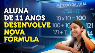 A menina de 11 anos que encontrou uma NOVA FÓRMULA de calcular RAIZ QUADRADA [upl. by Ahsirhcal]