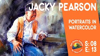 Watercolour painting techniques and how to paint portraits with Jacky Pearson I Colour In Your Life [upl. by Aramat577]