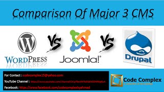 CMS Comparison  Wordpress vs Joomla vs Drupal Tutorial in UrduHindi Which CMS is best [upl. by Notsirb]