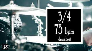 75 Bpm  34 Drum Beat [upl. by Ardied]