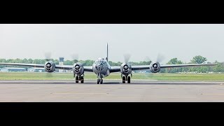 P51 B24 B17 B29 takeoff Washington DC Flyover May 8 2015 landing [upl. by Best]