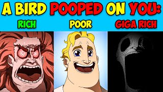 Mr Incredible Reaction Rich vs Poor vs Giga Rich 3  Hilarious and Heartwarming Comparisons [upl. by Boardman]