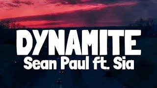 Sean Paul  Dynamite Lyrics ft Sia [upl. by Kress]