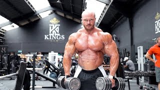 JAMES HOLLINGSHEAD FLEX COVER SHOOT AT KINGS GYM [upl. by Udall204]