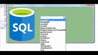 Visual Basic net How to display databases from sql server into combobox [upl. by Mhoj]