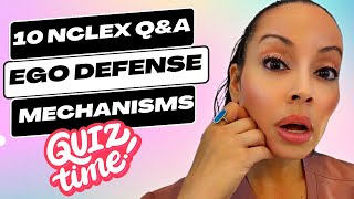 10 NCLEX QampA Ego Defense Mechanisms [upl. by Joella]