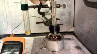 cycloheptatrienyl molybdenum tricarbonyl synthesis in one hour pushing back unreacted Mo CO 63gp [upl. by Animsay]