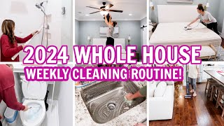 2024 WEEKLY CLEANING ROUTINE  CLEANING MOTIVATION  CLEANING SCHEDULE [upl. by Norri219]