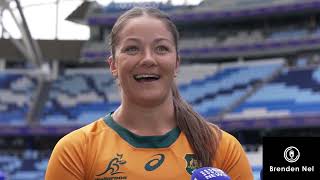 WALLAROOS Captain Michaela Leonard ahead of the test vs Black Ferns [upl. by Vernon]