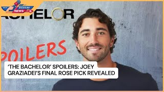 The Bachelor Spoilers Joey Graziadeis Final Rose Pick Revealed [upl. by Natfa]