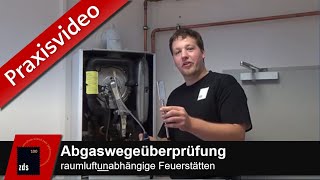 ZDS PRAXISVIDEO  Abgaswege Brennwert Gas [upl. by Riebling739]