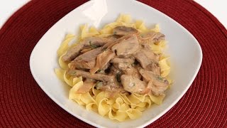 Beef Stroganoff Recipe  Laura Vitale  Laura in the Kitchen Episode 831 [upl. by Terryn]