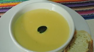 Crema de morrón amarillo RecetasdeLuzMa [upl. by Wachtel632]