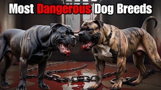 Most Dangerous Dog Breeds Presa Canario vs Cane Corso dog canecorso presacanario [upl. by Asilla134]