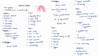 EMPHYEMA THORACISPYOTHORAX NOTES  GENERAL SURGERY ONE PAGE NOTES  SURGERY  4TH PROFF  MBBS [upl. by Ma]